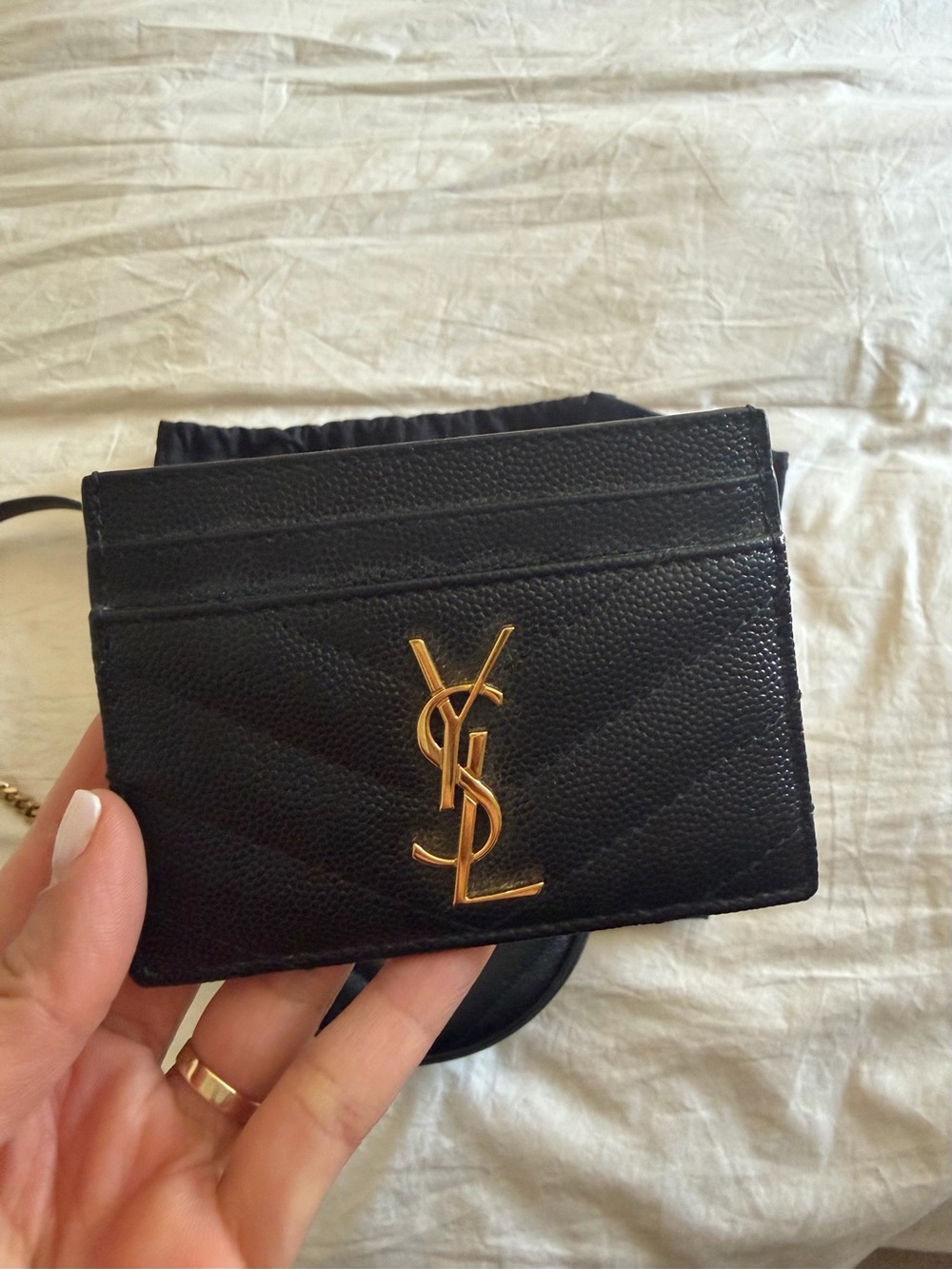 Saint Laurent Black Quilted Round Crossbody with Gold YSL Hardware - Picture 2 of 14